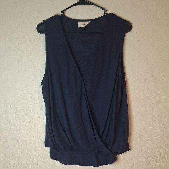 Universal Thread Dark Blue Wrap Tank Top size XL - Picture 1 of 6
